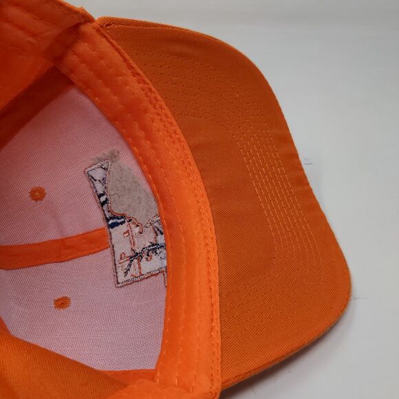Unbranded Men's Snapback Hat Orange Adjustable Executive Beach Embroidered Logo - Picture 11 of 11